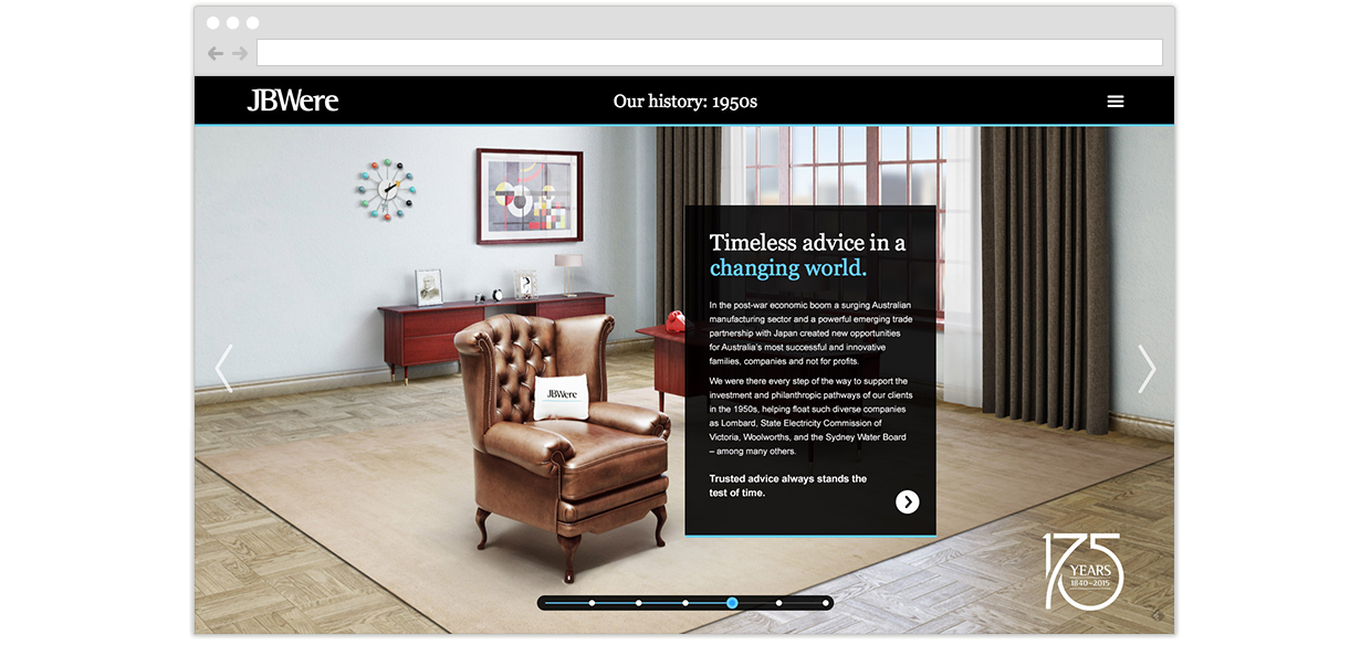 JBWere: 175 Years Microsite