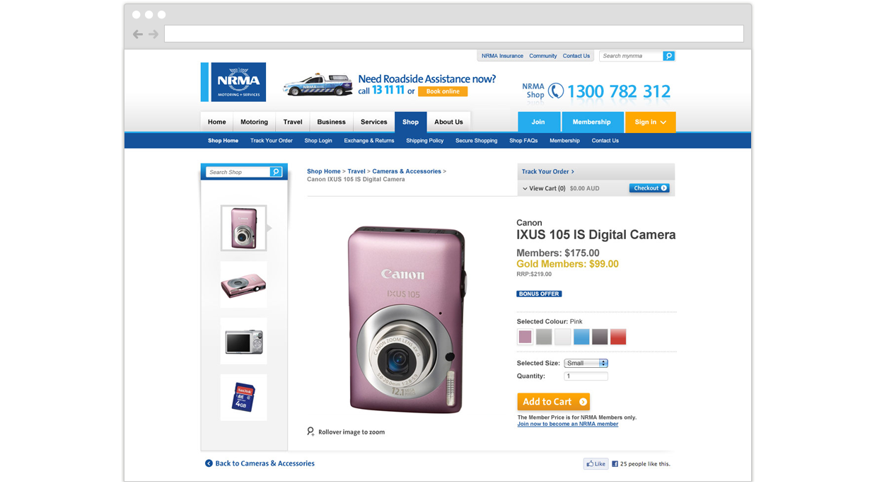 NRMA Online Shop